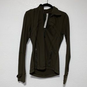 Dark Olive Green Lululemon Align Jacket
